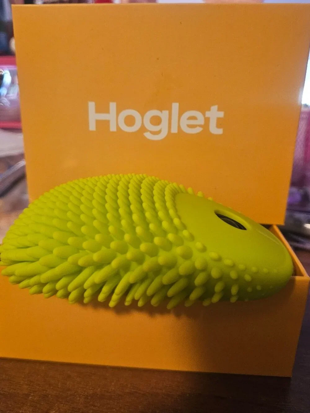 Hedgehog Hoglet Fidget Computer Mouse, Lime